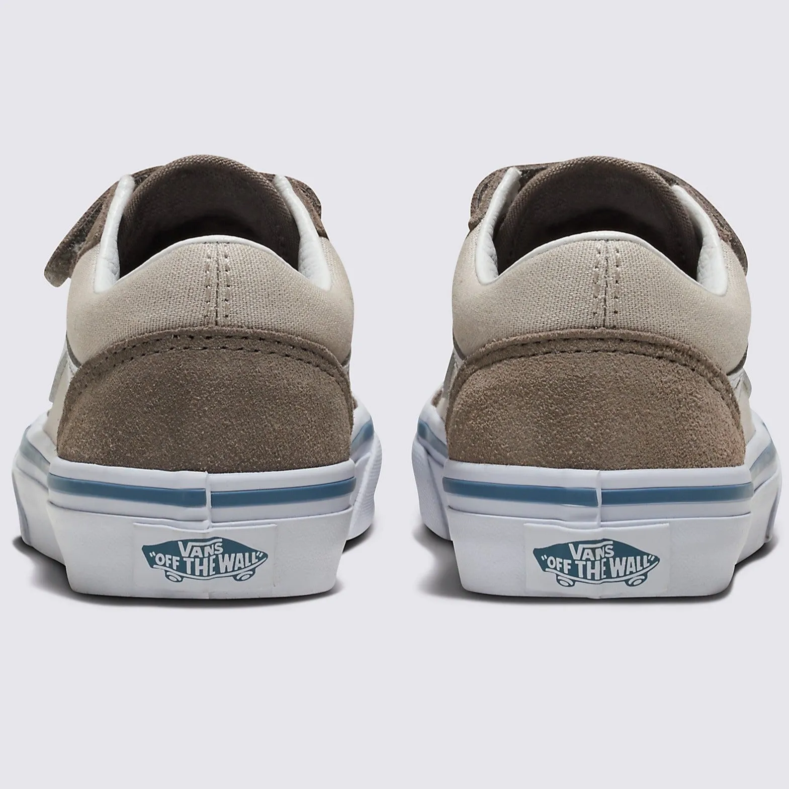 Vans Kids Old Skool V Skateboard Shoe - 2-Tone Driftwood