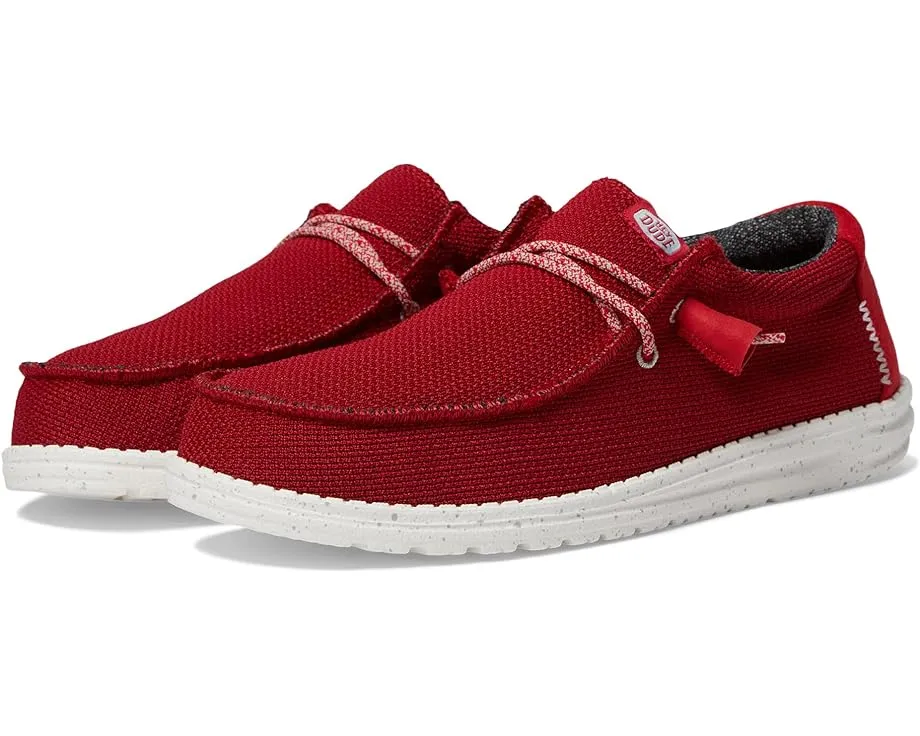 WALLY SPORT MESH DARK RED HEYDUDE
