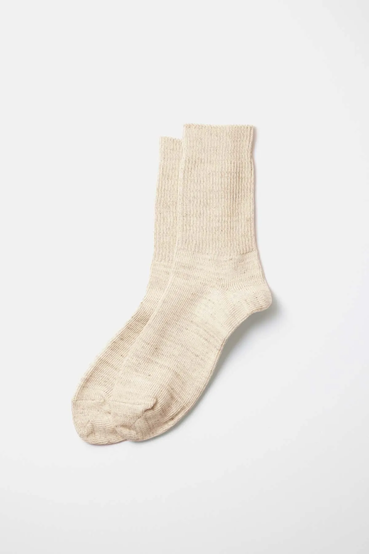 White Ribbed Socks