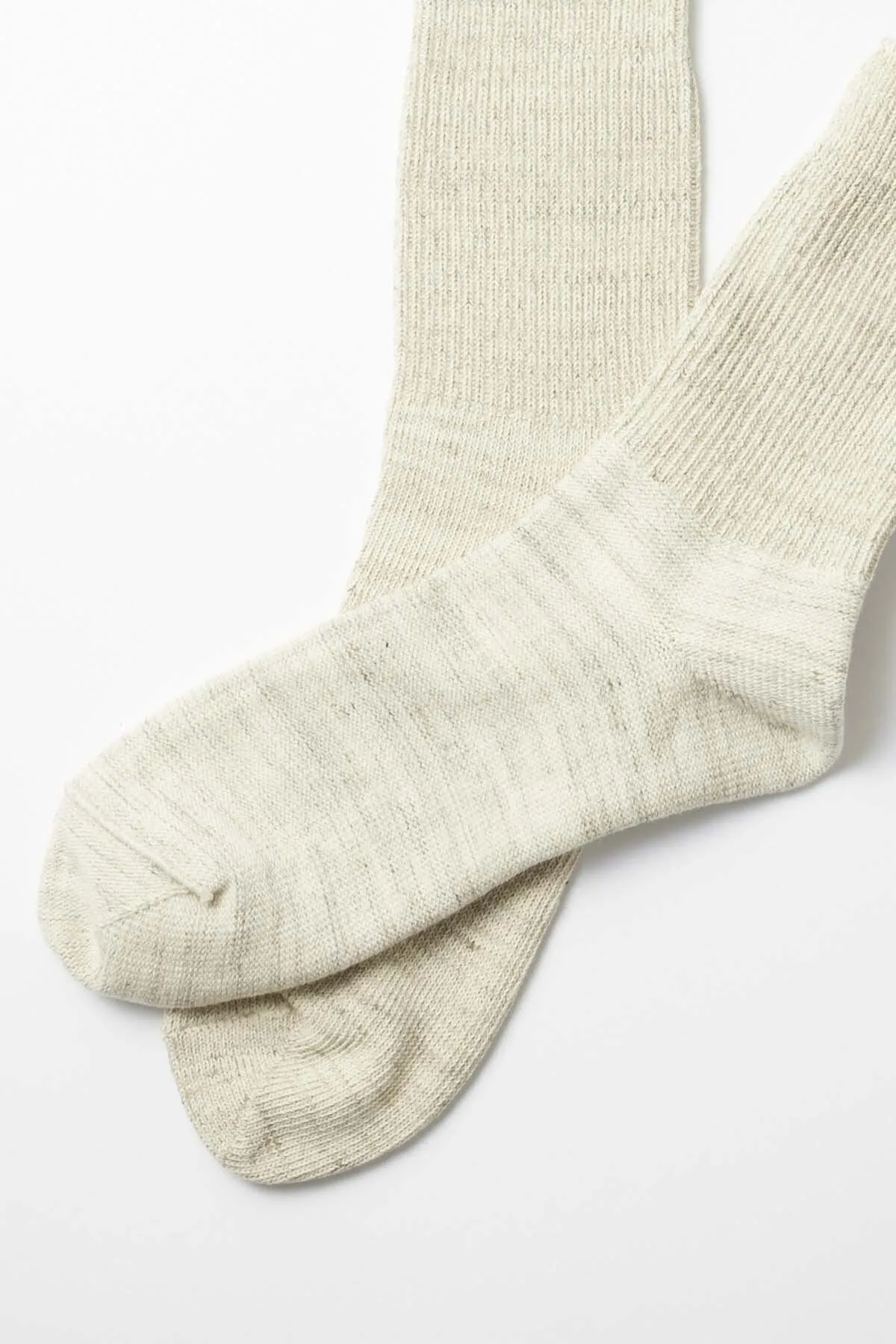 White Ribbed Socks
