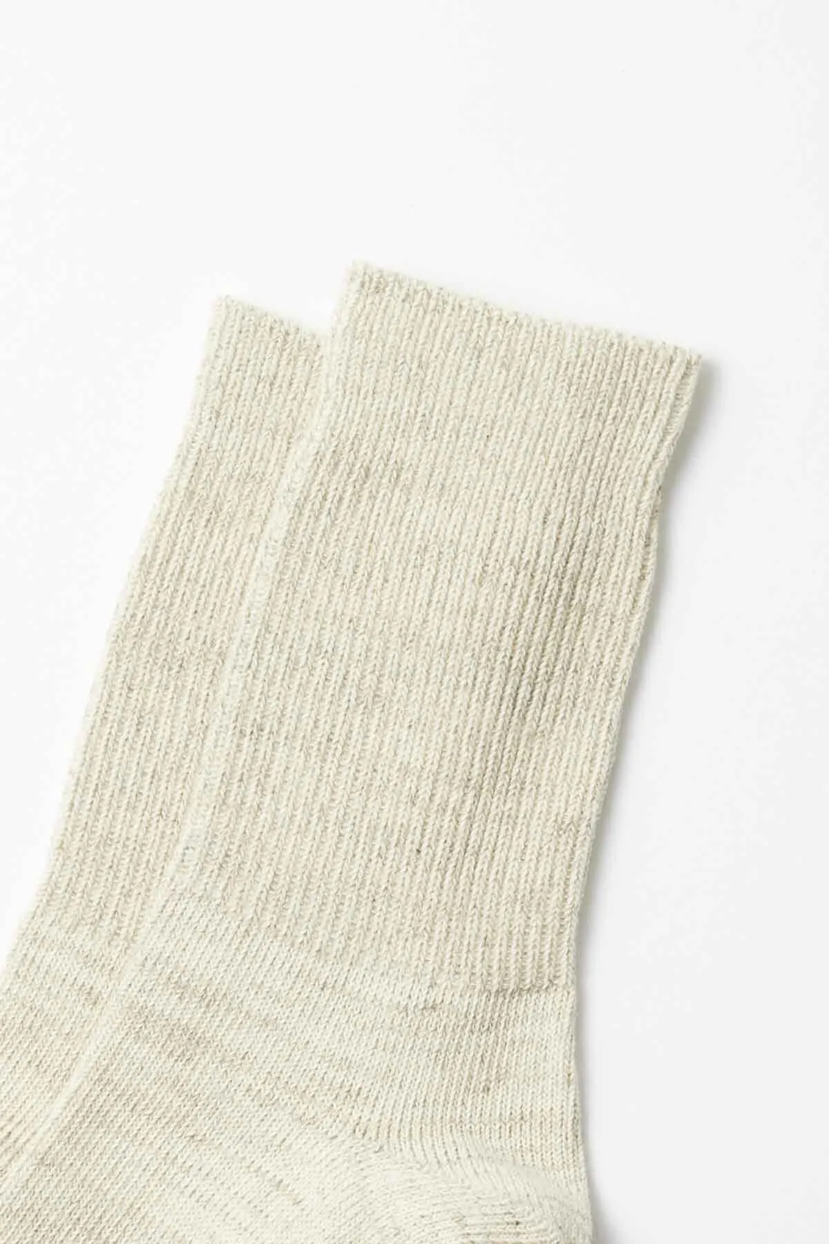 White Ribbed Socks