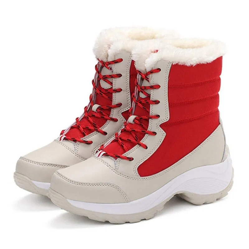 Winter Women Wading Boots Waterproof Platform