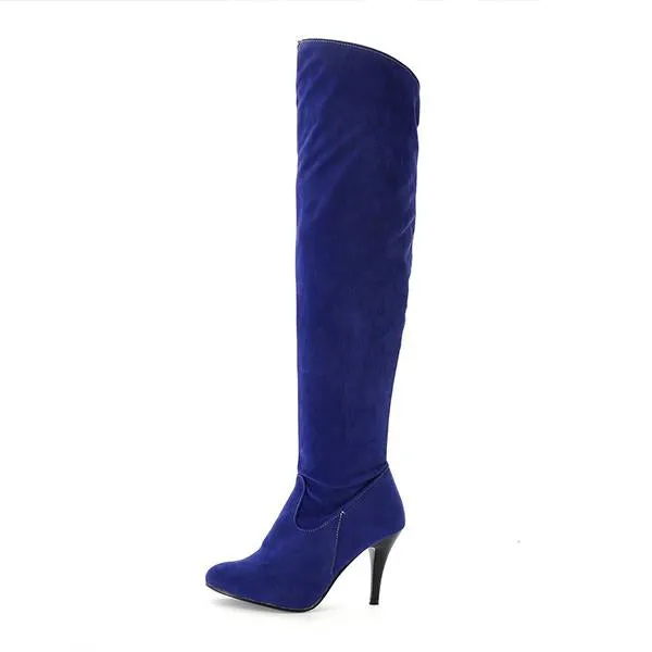 Women's Fashionable Casual Stiletto Over-the-Knee Boots 10642122S
