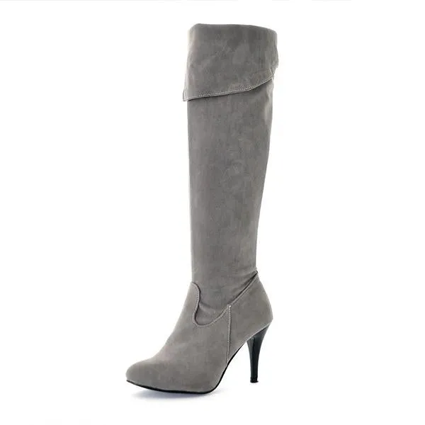 Women's Fashionable Casual Stiletto Over-the-Knee Boots 10642122S