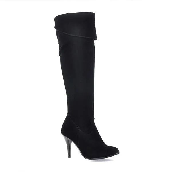 Women's Fashionable Casual Stiletto Over-the-Knee Boots 10642122S