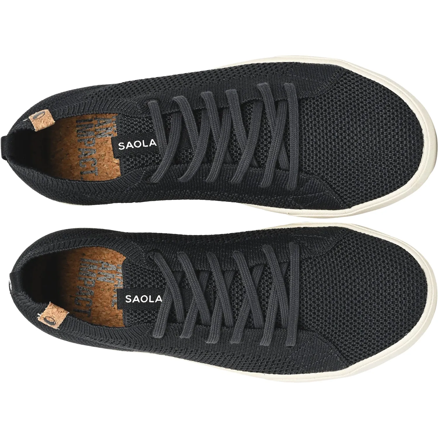 Women's Saola Cannon Knit Black Fabric