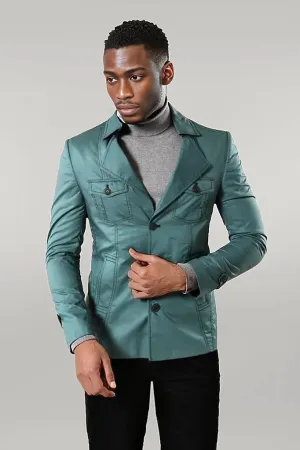 WSS Green Cotton Trench Coat  - Singen